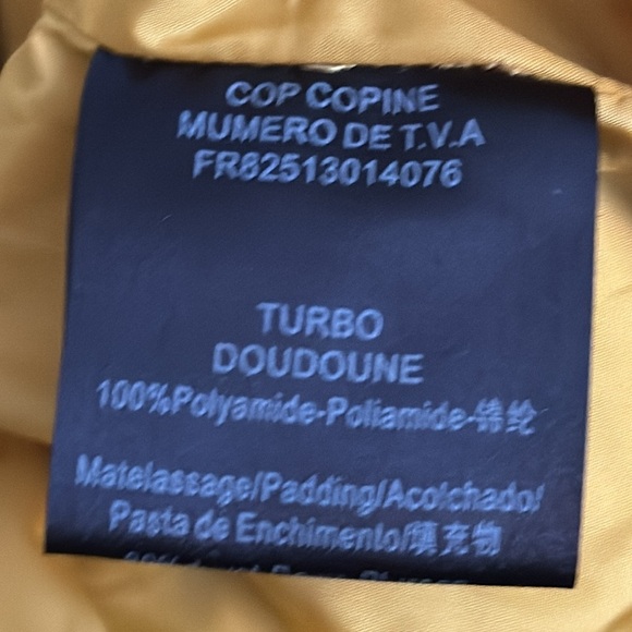 COP. COPINE Long Black Coat Asymmetrical Zipper Sz 40‎ M L Turbo Doudoune Down - Picture 9 of 11